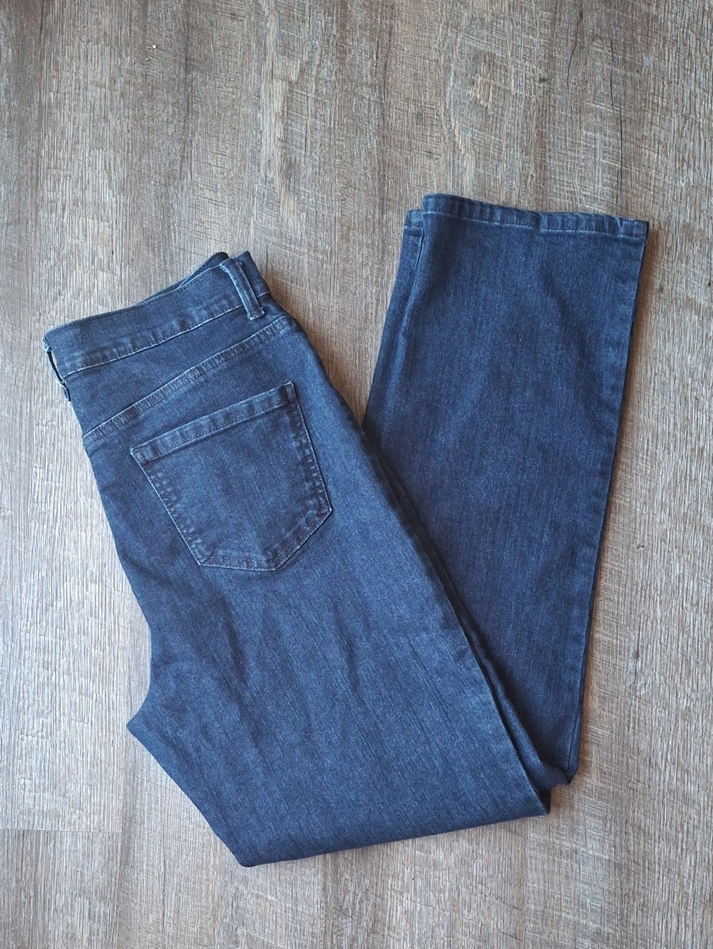 Gloria Vanderbilt Dark Blue High-Rise Straight-Leg Jeans